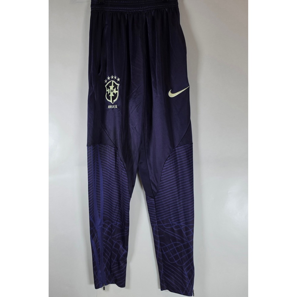 Nike Brazil Strike Pants 2022 2023 Mens Small Navy Blue Dri-FIT Track DH6477-498
